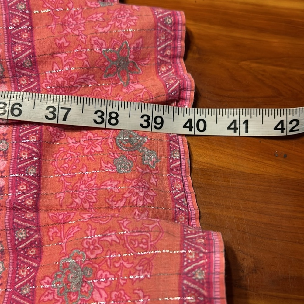 Size 7 Justice Pink Floral Paisley Print Full Length Lined Halter Maxi Dress - Picture 13 of 15